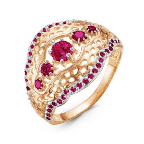 Золотое кольцо КЮЗ Del'ta D115746 с кварцем D115746 фото