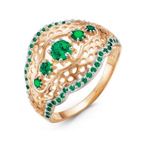 Золотое кольцо КЮЗ Del'ta D115747 с кварцем D115747 фото