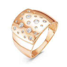 Золотое кольцо КЮЗ Del'ta D115866 с фианитом D115866 фото