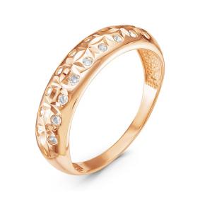 Золотое кольцо КЮЗ Del'ta D115867 с фианитом D115867 фото