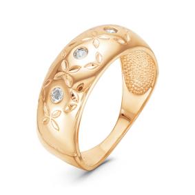 Золотое кольцо КЮЗ Del'ta D115872 с фианитом D115872 фото