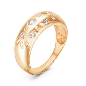 Золотое кольцо КЮЗ Del'ta D115881 с фианитом D115881 фото
