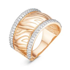 Золотое кольцо КЮЗ Del'ta D116042 с фианитом D116042 фото