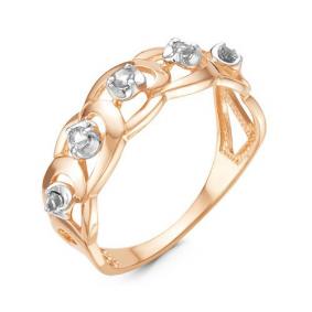 Золотое кольцо КЮЗ Del'ta D116183 с фианитом D116183 фото