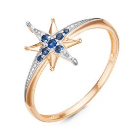 Золотое кольцо КЮЗ Del'ta D116207 с кварцем D116207 фото