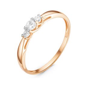 Золотое кольцо КЮЗ Del'ta D116251 с фианитом D116251 фото