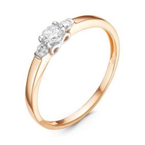Золотое кольцо КЮЗ Del'ta D116252 с фианитом D116252 фото