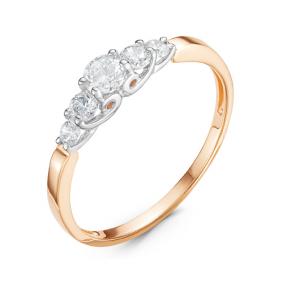 Золотое кольцо КЮЗ Del'ta D116262 с фианитом D116262 фото