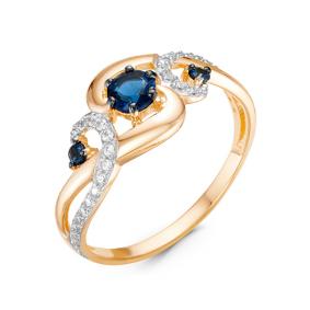 Золотое кольцо КЮЗ Del'ta D116282 с фианитом D116282 фото