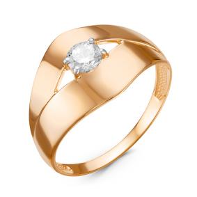 Золотое кольцо КЮЗ Del'ta D116486 с фианитом D116486 фото