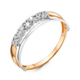 Золотое кольцо КЮЗ Del'ta D116494 с фианитом D116494 фото