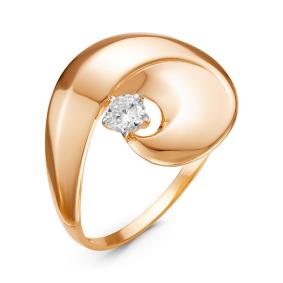 Золотое кольцо КЮЗ Del'ta D116502 с фианитом D116502 фото