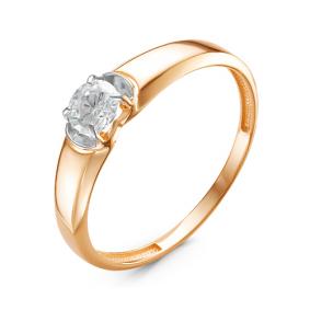 Золотое кольцо КЮЗ Del'ta D116661 с фианитом D116661 фото