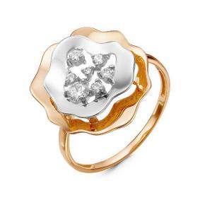 Золотое кольцо КЮЗ Del'ta D116688 с фианитом D116688 фото