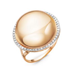 Золотое кольцо КЮЗ Del'ta D116883 с фианитом D116883 фото