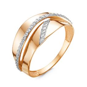 Золотое кольцо КЮЗ Del'ta D117012 с фианитом D117012 фото