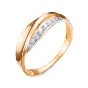 Золотое кольцо КЮЗ Del'ta D117050 с фианитом D117050 фото