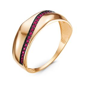 Золотое кольцо КЮЗ Del'ta D117128 с кварцем D117128 фото