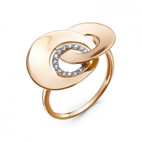 Золотое кольцо КЮЗ Del'ta D117506 с фианитом D117506 фото