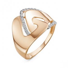 Золотое кольцо КЮЗ Del'ta D117507 с фианитом D117507 фото