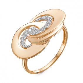 Золотое кольцо КЮЗ Del'ta D117508 с фианитом D117508 фото