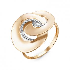 Золотое кольцо КЮЗ Del'ta D117516 с фианитом D117516 фото