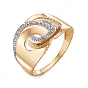 Золотое кольцо КЮЗ Del'ta D117522 с фианитом D117522 фото