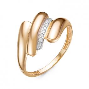 Золотое кольцо КЮЗ Del'ta D117705 с фианитом D117705 фото