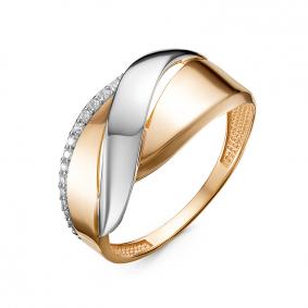 Золотое кольцо КЮЗ Del'ta D117790 с фианитом D117790 фото
