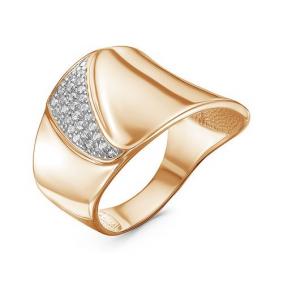 Золотое кольцо КЮЗ Del'ta D117846 с фианитом D117846 фото