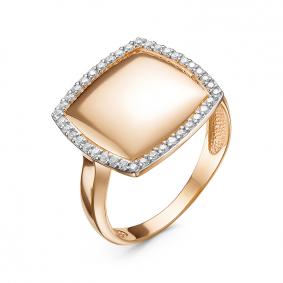 Золотое кольцо КЮЗ Del'ta D118213 с фианитом D118213 фото