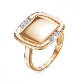 Золотое кольцо КЮЗ Del'ta D118219 с фианитом D118219 фото