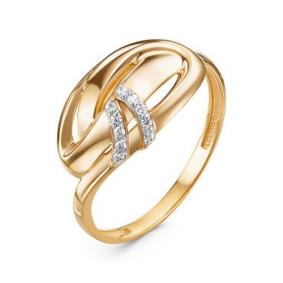 Золотое кольцо КЮЗ Del'ta D118309 с фианитом D118309 фото