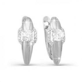 Серьги из белого золота КЮЗ Del'ta D121575 D121575 фото