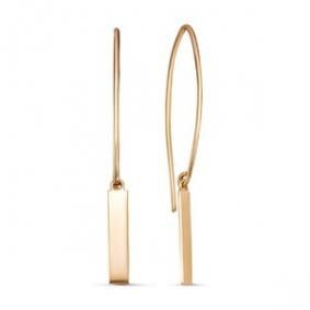 Золотые серьги КЮЗ Del'ta D127547 D127547 фото