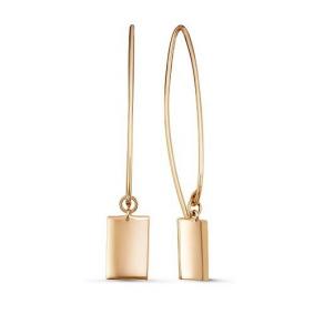 Золотые серьги КЮЗ Del'ta D127550 D127550 фото