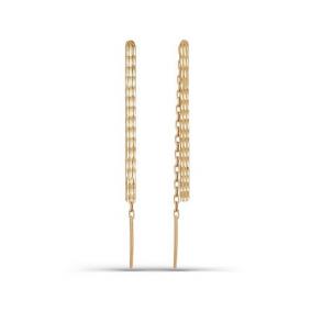 Золотые серьги КЮЗ Del'ta D140073 D140073 фото