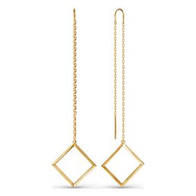 Золотые серьги КЮЗ Del'ta D140124 D140124 фото