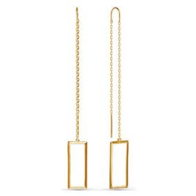 Золотые серьги КЮЗ Del'ta D140131 D140131 фото