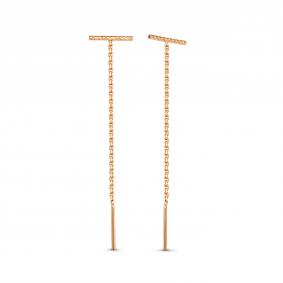 Золотые серьги КЮЗ Del'ta D140169 D140169 фото