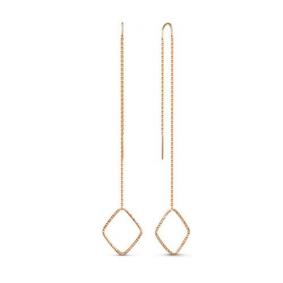 Золотые серьги КЮЗ Del'ta D140176 D140176 фото