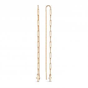 Золотые серьги-кресты КЮЗ Del'ta D1414333 D1414333 фото