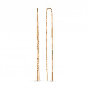 Золотые серьги КЮЗ Del'ta D1415417 D1415417 фото