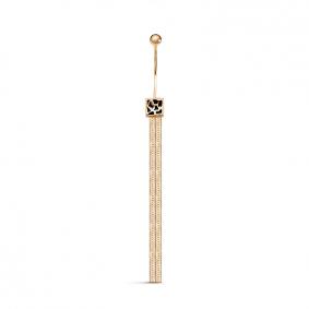 Золотой пирсинг в пупок КЮЗ Del'ta с эмалью D190083 D190083 фото