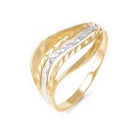 Золотые кольца КЮЗ Del'ta с алмазной гранью D210241 D210241 фото