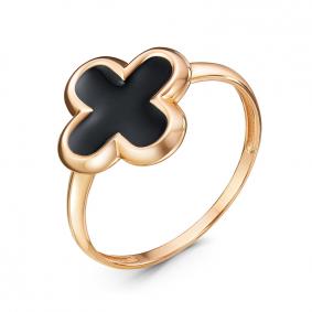 Золотое кольцо КЮЗ Del'ta D2103390 с эмалью D2103390 фото