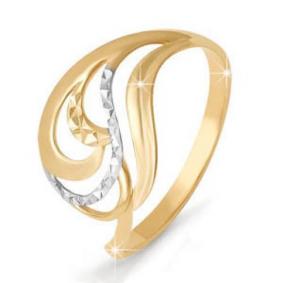 Золотое кольцо КЮЗ Del'ta D210455 D210455 фото