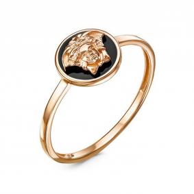 Золотое кольцо КЮЗ Del'ta D2105264 с эмалью D2105264 фото