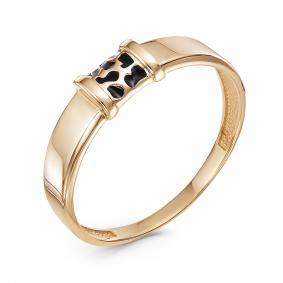 Золотое кольцо КЮЗ Del'ta D212071 с эмалью D212071 фото