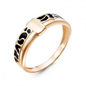 Золотое кольцо КЮЗ Del'ta D213168 с эмалью D213168 фото